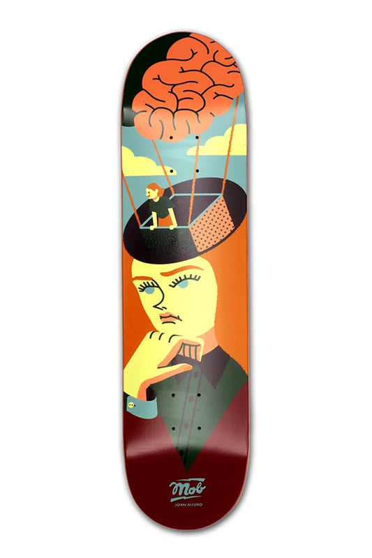 Mob Skateboards Image Brains Deck 8.0